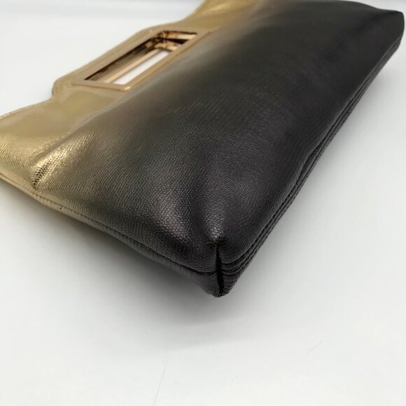 I.N.C. International Concepts Metallic Gold & black Judith Convertible Clutch - Picture 6 of 11